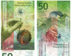 Kokį titulą gavo 50 Šveicarijos frankų banknotas?